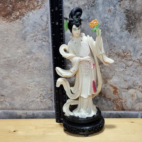 VTG Vita Hong Kong Geisha Woman Asian Girl Figurine Statue Celluloid Painted Dec - Picture 8 of 12
